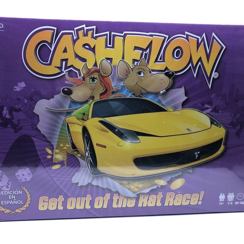 Cashflow Get Out Of The Rat Race Board Game NIB Spanish Edition